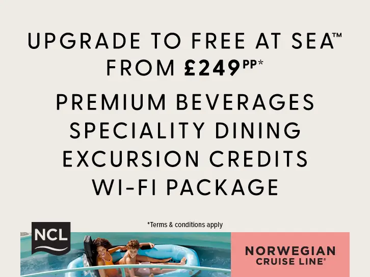 NCL Free At Sea from £249pp